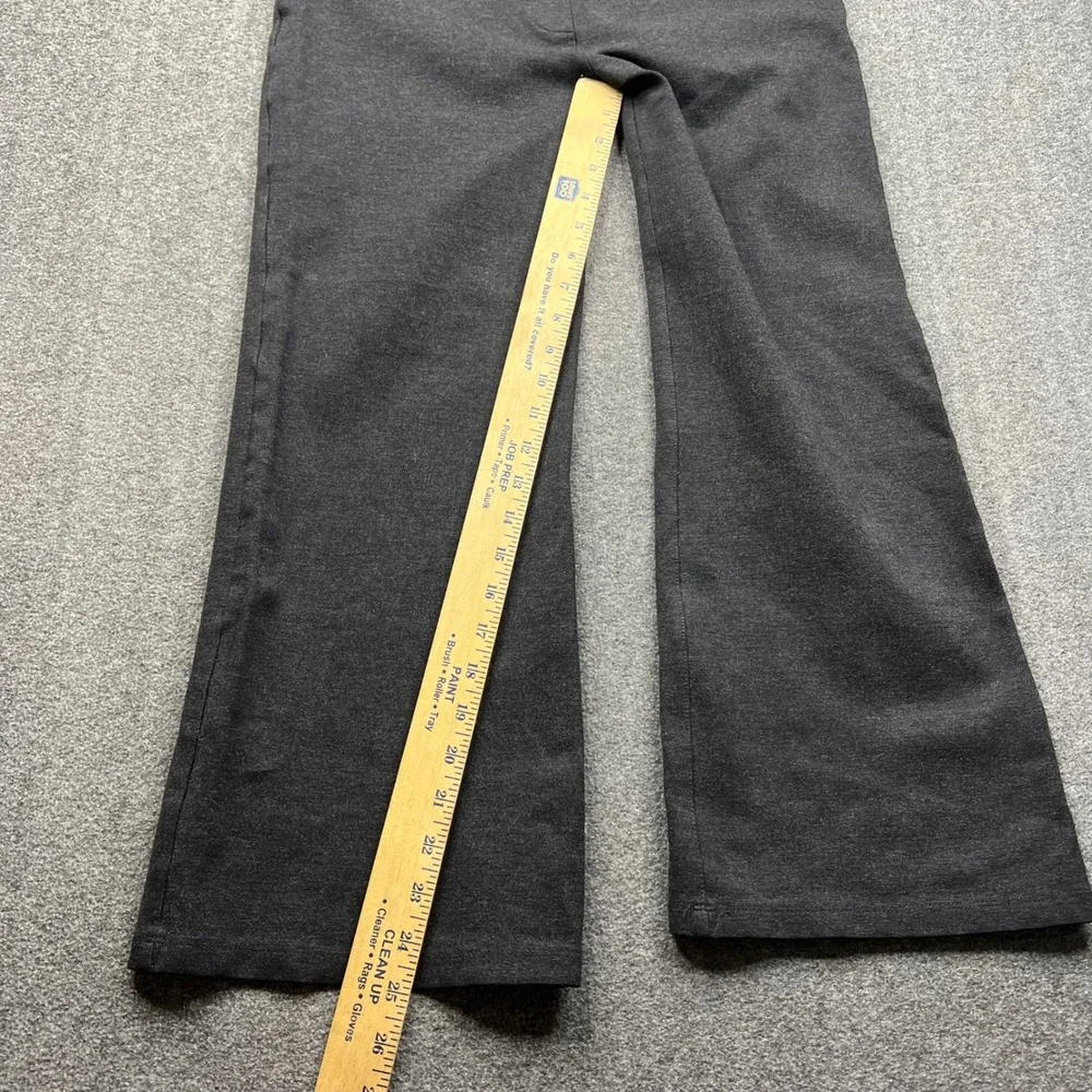 Betabrand Dress Pant Yoga Pants Women L Short Petite Gray Bootcut Ponte Knit - Picture 5 of 13